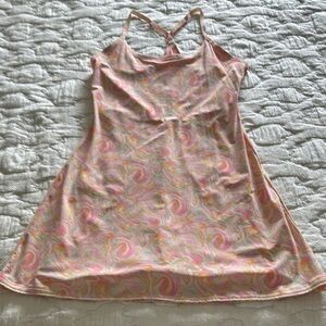 Outdoor Voices Pink and Orange Chemise Dress